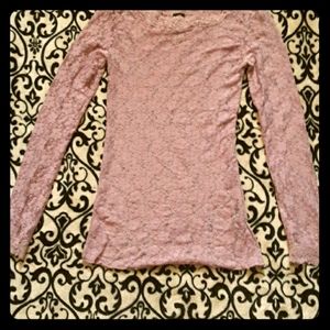 This is a Purple lace long sleeve shirt